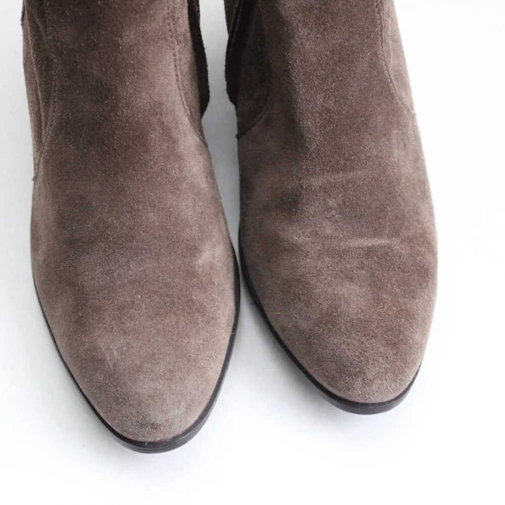 Paul Green Women's Brown Suede Ankle Cuban Heel Booties 15238 Size 5 UK / 7.5 US